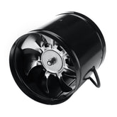 6'' Metal Inline Duct Booster Air Cooling Vent 7 Blades Exhaust Blower