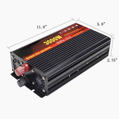 2000W/3000W/4000W Power Inverter Pure Sine Wave Transformer 12V/24V to 220V Auto