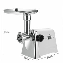 2800W Electric Meat Grinder Sausage Food Stuffer Maker Stainless Steel Kitchen