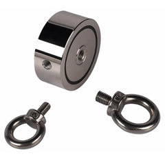Double Side 60mm 250KG Neodymium Recovery Magnet with 10m Rope Salvage Tool Strong Fishing Kits