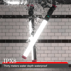 Handheld Light Stick 114 LED Waterproof IPX8 Video Lamp Tube 3000-6000K 2000 Lumens with Remote Control 1/4 Screw Mouth