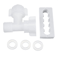 Bidet White Double-head Attachment Portable Manual Plastic Toilet