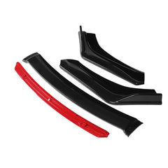4PCS Front Lip Chin Bumper Spoilers Lower Splitters Body Kits For Car Universal