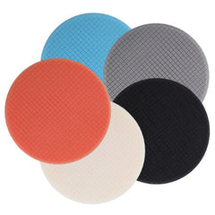 5PCS 6 Inch Polishing Pads Buffing Sponge Wheel Buffer Grid Pad Remove Scratches for Car Boat