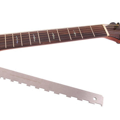 Guitar Neck Notched Straight Edge Luthiers Tool Aluminum Guitar Ruler Measuring for Most Electric Guitars for Fretboard and Fret
