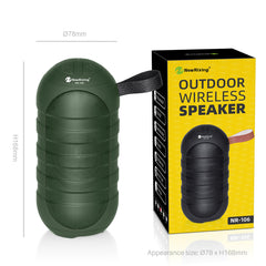 Bluetooth 5.0 Stereo Speaker Support FM Radio Hands-Free TF Card Outdoor Waterproof Speaker