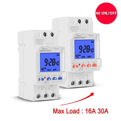 Heavy Duty Backlight Large LCD Display Digital Bell Timer Controller with Settable Ring Length for School or Factory 16A/30A