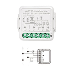 WiFi Intelligent Curtain Switch Module Intelligent Modification Module Mobilephone APP Remotes Control for Alexa Google