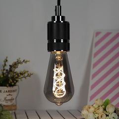 2700K 4W Dimmable LED Incandescent Light Bulb Retro Smoky Gray Glass Edison Bulb Filament Lamp
