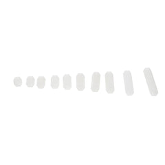 M4NH3 110Pcs M4 White Nylon Hex Column PCB Standoff Spacer Assortment