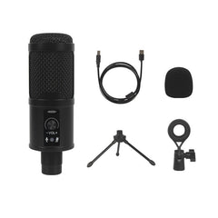 Profession Studio USB Microphone Karaoke Singing Laptop Recording Condenser for PC Computer Gaming Stream Mic
