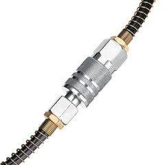 25FT Air Hose Fittings Recoil Pneumatic Airline Compressor 200PSI Quick Coupler