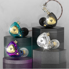 Dynamic In-Ear Earphones Noise Cancelling Sport Music Headphones with Detachable Cable