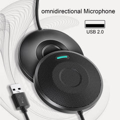 Omni-Directional Microphone USB Condenser for Business PC Laptop Voice Pickup
