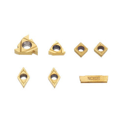 7pcs Carbide Inserts for 12mm Shank Lathe Boring Bar Turning Tool Holder 11IR 16ER Carbide Inserts