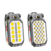 LED COB Rechargeable Magnetic Work Light Portable Flashlight Waterproof Camping Lantern Magnet Design with Power Display