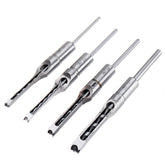 6.35/7.94/9.5/12.7mm Square Hole Drill Bit Mortising Chisel 1/4 to 1/2 Inch