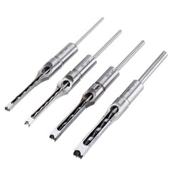 6.35/7.94/9.5/12.7mm Square Hole Drill Bit Mortising Chisel 1/4 to 1/2 Inch