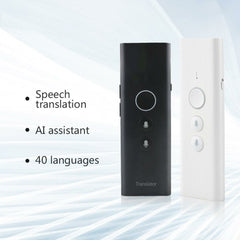 40 Languages Digital Translator Intelligent AI Translator Foreign Language Learning Machine For Travel Business Support WIFI