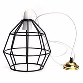 Vintage Industrial Style Metal Cage Wire Frame Ceiling Pendant Light Lamp Shades 110-240V
