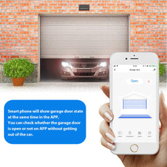 Smart Garage Door Controller Wireless WiFi Remote Control Garage Door Magnetic Switch Work with Alexa Google Home Assistant