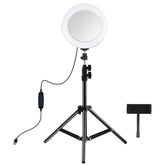 Fill Light Dual Color Temperature LED Arc Ring Lamp with Tripod for Photography Studio Live Broadcast 3200-5600K 7.9 Inch 20cm