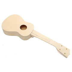 21 Inch Maple wood Hand-assembled Painting Ukulele with Accessories for Ukulele DIY