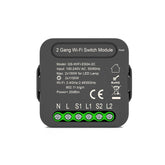 Switch Module with 2 Gang Dual Way Control App Smart Home Interruptor Work for Alexa Google Home