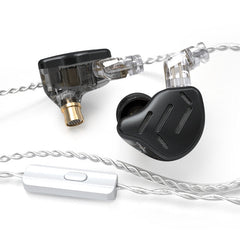 Wired Earphones 16-Unit Ring Iron Moving Iron Metal Wired Hi-Fi Wheat Sport Upgrade Cable Noice Reduction In-Ear Headphones With Mic