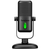 Cardioid Microphone Studio Condenser Mic Built-in Sound Card for Smartphones Laptop Tablets Games Live Broadcast Podcasts Recording