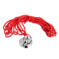 160KG D67mm Neodymium Recovery Magnet with 10m Rope for Fishing Metal Detecting Treasure Hunting