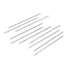 10Pcs 0.4-2.0mm Drill Bit HSS High Speed Steel Straight Shank Twist Drill Bit For Hand Twist Drill