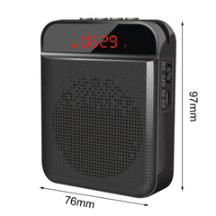 Bluetooth Voice Amplifier Speaker Portable Multifunctional Loudspeaker with Personal Microphone for Teaching and Guide