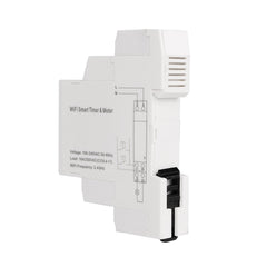 WiFi Smart Light Control Switch AC 110V 220V 16A 18mm Single Phase Digital Timer Remote with Energy Monitoring