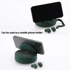 2 in 1 Bluetooth Speaker + Headset Wireless 3D Stereo Subwoofer Music Sports In-Ear Earphone Speaker Support TF Card FM Radio