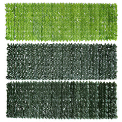 100x300CM Artificial Privacy Fence Screening Roll Garden Ivy Leaf Hedge Fence For Outdoor Indoor Patio Decoration Yard