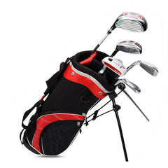 Children's Golf Bag Golf Support Ultra Light Stand Portable Large Capacity Double Shoulder Strap For Boy Girl 3-12 Years Old