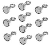 10pcs 16mmx30mm 5kg Neodymium Recovery Magnet Metal Detector Claw Hook