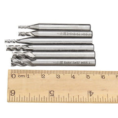 6pcs 2-6mm 4 Flute Milling Cutter HSS End Mills Engraving Tools