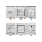 Waterproof WIFI S55 Smart Socket Switch UK/AU/US/FR/DE/ZA Multiple Version Wifi Socket Works With Alexa Google Home