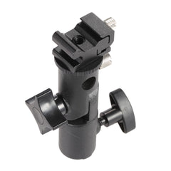 E Type Universal Metal Flash Hot Shoe Speedlite Umbrella Holder