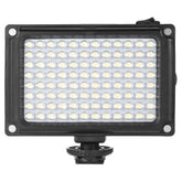 Mini Portable On-camera LED Video Fill-in Light Panel with White Orange Filters for DSLR Camera