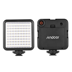 Mini Interlock Camera LED Light Panel 6.5W Dimmable 6000K Camcorder Video Lamp with Shoe Mount Adapter for DJI Ronin-S OSMO Mobile 2 Zhiyun Smooth