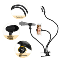 Clip-On Mini USB Ring Light Fill-in Lamp 3 Lighting Modes