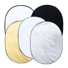 35" * 47" / 90 * 120cm Oval 5 in 1 Multi Portable Collapsible Studio Photo Photography Light Reflector