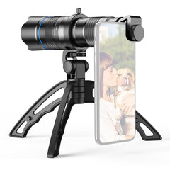 Metal HD 20-40X Zoom Single-tube Telescope External Dual Adjustment Monocular Phone Telephoto Lens