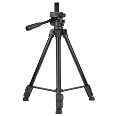 Adjustable Height Tripod Stand 3-Way Hydraumatic Head Universal 1/4 Mounting