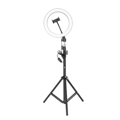 Alloy Photography LED Selfie Ring Light Dimmable Photo Camera Phone Lamp with 1.6M Stand Tripod