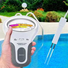 2 in 1 PH Chlorine Meter Tester Water Quality Testing Device Measuring For Pool Aquarium