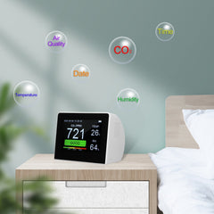 Desktop 3-in-1 Multifunctional Air Quality Detector CO2 Meter Tester 3.5-inch Digital Hygrothermograph